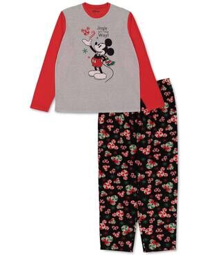 NEW BRIEFLY STATED men's matching mickey mouse family pajama set in assorted